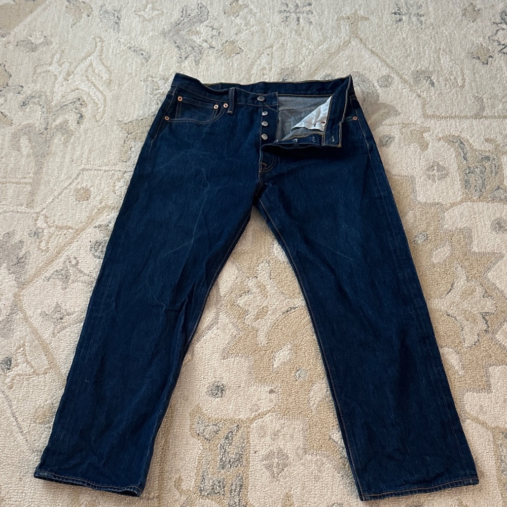 Levi's Men's Deep Blue 501 Jeans